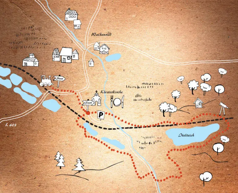 Karte Kräuterwanderung um Walkenried